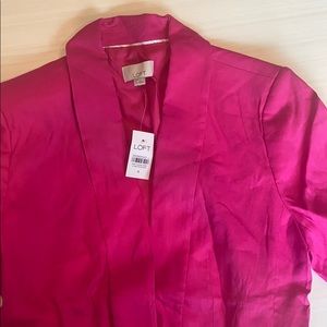 Brand new , never worn loft pink blazer size 4.